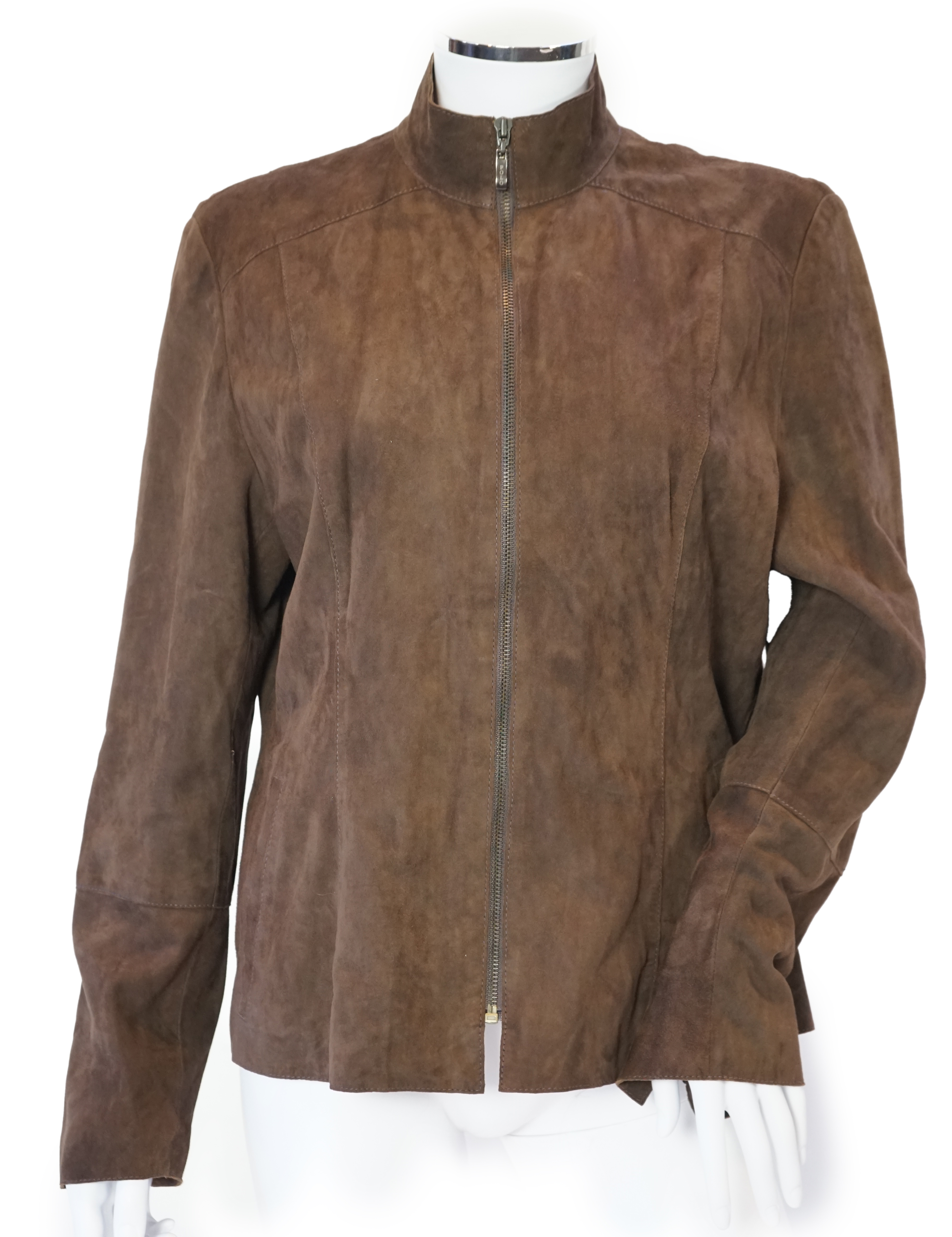 A Ralph Lauren, Polo Collection brown suede jacket, size EU 38